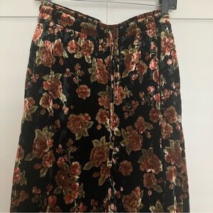 Floral Velvet Culottes